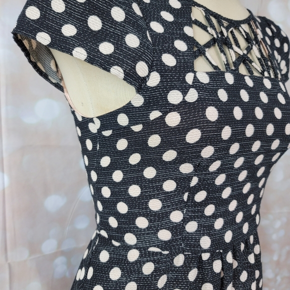 Anthropologie Maeve Nikola Polka Dot Retro Style Dress ASO As Seen On Glee Quinn - Picture 14 of 16